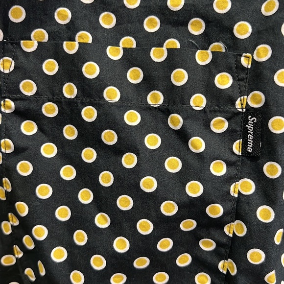Supreme large black and gold button down shirt - Picture 2 of 4
